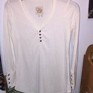 High Quality Thermal White Long Sleeve Shirt